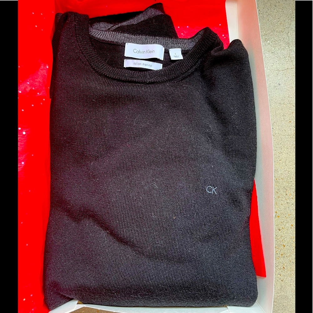 Calvin Klein Merino Wool Crewneck Sweater